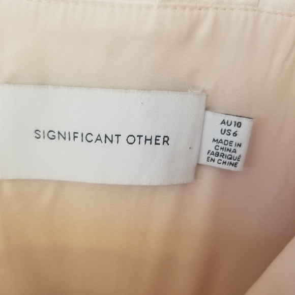 SIGNIFICANT OTHER Macy Draped One Shoulder Satin Dress  Size 6 - Picture 4 of 6